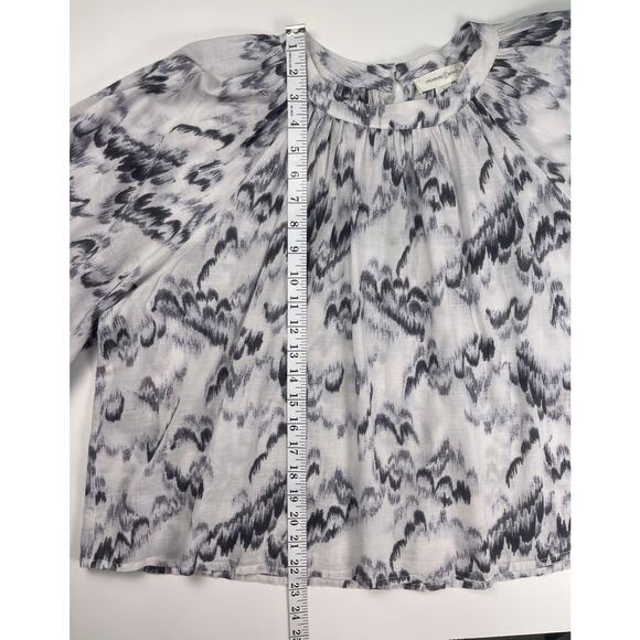 Treasure & Bond 100% Cotton Abstract Print Long Sleeve Blouse Size Small - Picture 9 of 10